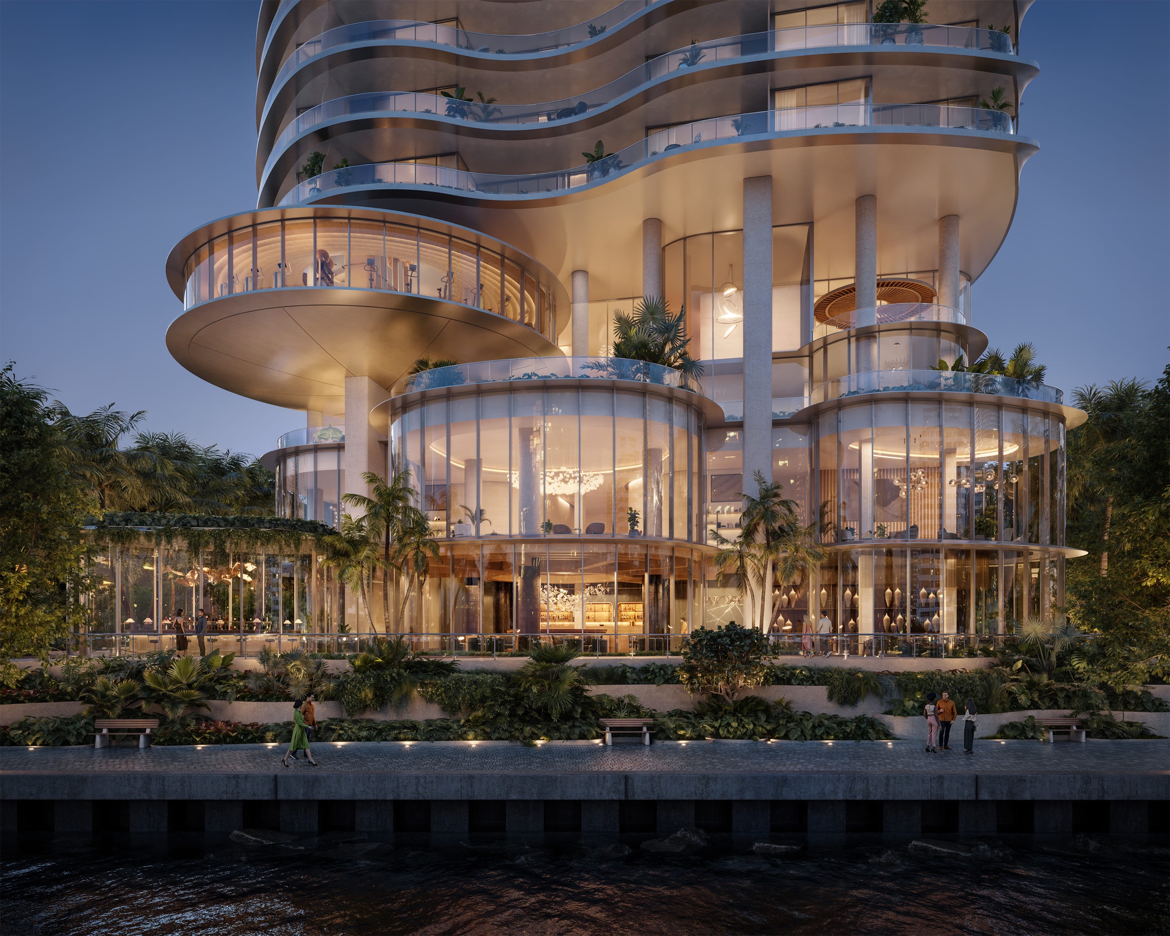 619 Brickell — Waterfront view